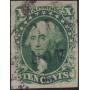 US Stamps #15 Used with large margins, CV $145