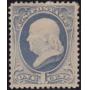 US Stamp #206 Mint HR with a thin and ink, CV $70