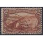 US Stamps #293 Used with black double oval circle,