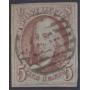 US Stamps #1 Used with a repaired tear CV $425