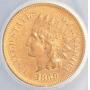 US Coins 1869 Indian Head Cent Graded AU53 Details