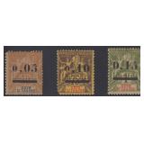 Ivory Coast Stamps #18-20 Mint Hinged with faults