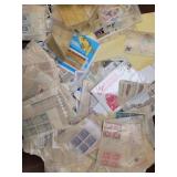 US & Worldwide Stamps mostly US Mint stuck in Glas