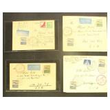 German Stamps #C57-C58 Zeppelins 4 Covers in mixed