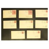US Stamps #690 eight covers, different cities,