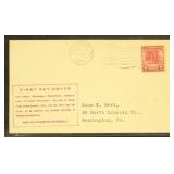 US Stamps #645 First Day Cover to Washington, PA w