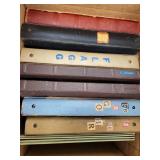 Worldwide Stamps Bankers box of remainders albums,