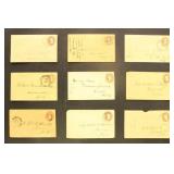 US Stamps 1850s-1860s Postal Stationery Covers in