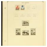 Europe Stamps Mint Hinged and Used on Scott Pages,