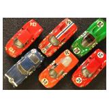 Model Racecars 1:43 Scale, 6 different