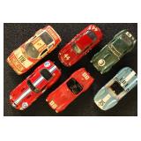 Model Racecars 1:43 Scale, 6 different