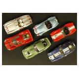Model Racecars 1:43 Scale, 6 different