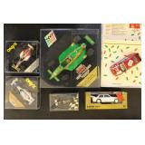 Model Racecars, Variety of Types and Scales in Box