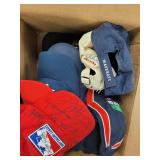 Racing Hats in full bankers box, variety of used a