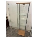 Glass Display Case 16" x 14" x 64", with glass she