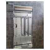 Plastic Mirror Backed Display Cases, set of 8, Loc