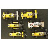 Formula 1 Model Racecars 1:43 Scale, 6 different