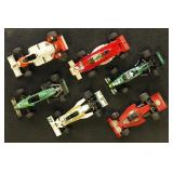 Formula 1 Model Racecars 1:43 Scale, 6 different
