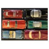 Classic Model Cars 1:43 Scale, 6 different antique