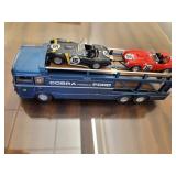 Model Racecar Transport with Car 1:43 Scale