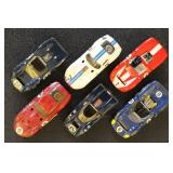 Model Racecars 1:43 Scale, 6 different