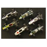 Formula 1 Model Racecars 1:43 Scale, 6 different