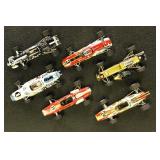 Formula 1 Model Racecars 1:43 Scale, 6 different