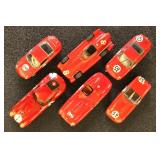 Model Racecars 1:43 Scale, 6 different