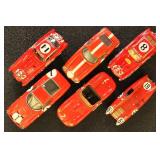 Model Racecars 1:43 Scale, 6 different