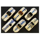 Model Racecars 1:43 Scale, 6 different