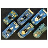 Model Racecars 1:43 Scale, 6 different