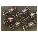 Formula 1 Model Racecars 1:43 Scale, 6 different