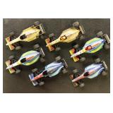 Formula 1 Model Racecars 1:43 Scale, 6 different