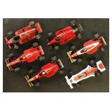 Formula 1 Model Racecars 1:43 Scale, 6 different