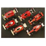 Formula 1 Model Racecars 1:43 Scale, 6 different
