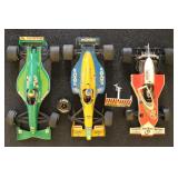 Model Racecars 1:24 Scale, 3 different