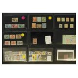 Worldwide Stamps better singles & sets on dealer c