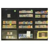 Worldwide Stamps better singles & sets on dealer c