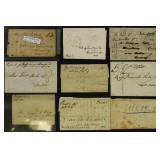US & Worldwide Stampless Covers and Folded Letters