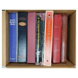 Worldwide Stamps Bankers Box of remainders & child