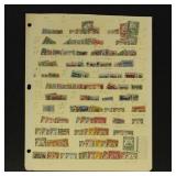 Germany WWI Occupation Stamps Used on stockpage CV