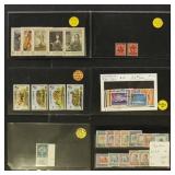 Worldwide Stamps better singles & sets on dealer c