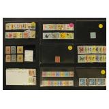 Worldwide Stamps better singles & sets on dealer c