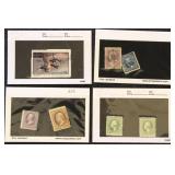 US Stamps on dealer cards, includes some Mint NH W