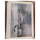 Paul McGehee Mount Vernon by Moonlight Signed Lith