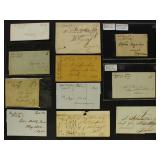 US Stampless Covers and Folded Letters group of 10