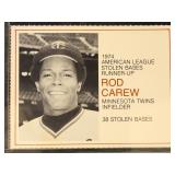 Rod Carew, Lou Brock 1975 Greyhound Bus Baseball C