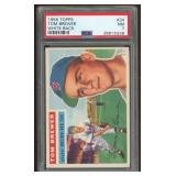 1956 Topps Baseball Cards #34 Tom Brewer - White B