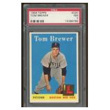 1958 Topps #220 Tom Brewer Graded NM 7 by PSA