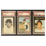 Group of 9 PSA Graded Topps & Milton Bradley Cards